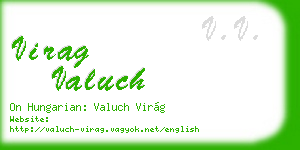 virag valuch business card